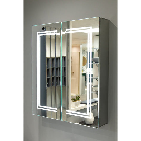 Ruby Toby 600mm 2 Door Front-Lit LED Mirror Cabinet - RUBY106300 - Envy Bathrooms Ltd