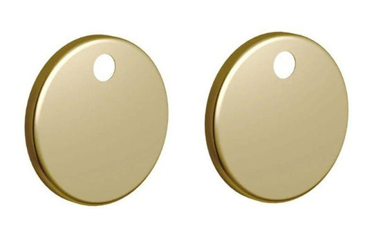 Ruby Toilet Seat Cover Caps - Brushed Brass - RUBY106333 - Envy Bathrooms Ltd