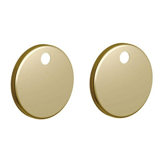Ruby Toilet Seat Cover Caps - Brushed Brass - RUBY106333 - Envy Bathrooms Ltd