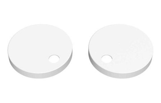 Ruby Toilet Seat Cover Caps - White - RUBY106335 - Envy Bathrooms Ltd