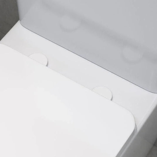Ruby Toilet Seat Cover Caps - White - RUBY106335 - Envy Bathrooms Ltd