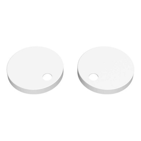 Ruby Toilet Seat Cover Caps - White - RUBY106335 - Envy Bathrooms Ltd