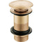 Ruby Unslotted Mushroom Basin Waste (1 1/4") | Brushed Bronze | RUBY108982