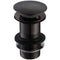 Ruby Unslotted Mushroom Basin Waste (1 1/4") | Matt Black | RUBY105821