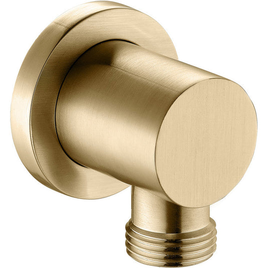 Ruby Wall Outlet Elbow - Brushed Brass - RUBY106556 - Envy Bathrooms Ltd