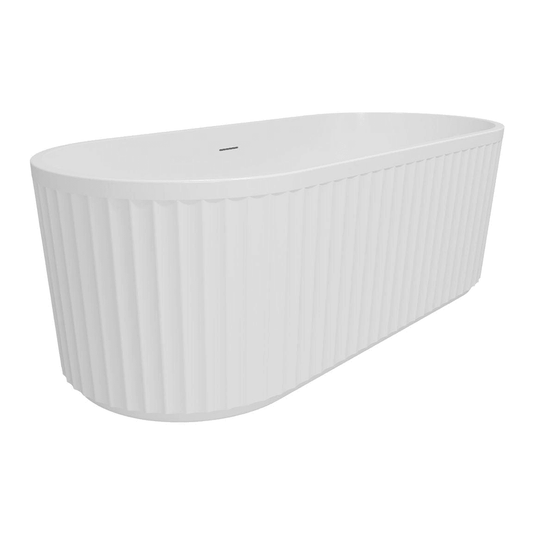 Ruby Walter Fluted Freestanding 1700x750x570mm 0TH Bath - RUBY108532 - Envy Bathrooms Ltd