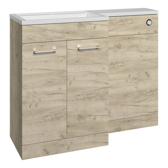 Ruby Winston 1100mm Furniture & BTW WC Pack - Oak (LH) - RUBY109071 - Envy Bathrooms Ltd