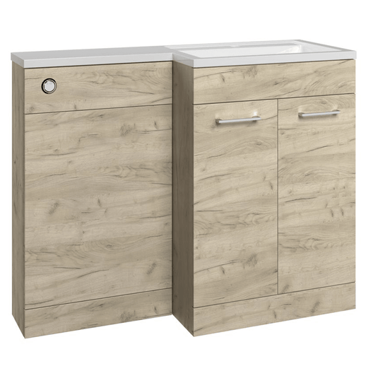 Ruby Winston 1100mm Furniture & BTW WC Pack - Oak (RH) - RUBY109072 - Envy Bathrooms Ltd