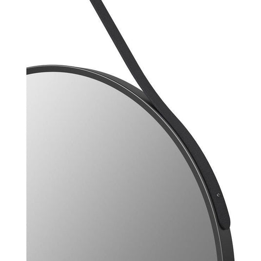 Ruby Xena 600mm Round Mirror - Matt Black - RUBY106271 - Envy Bathrooms Ltd