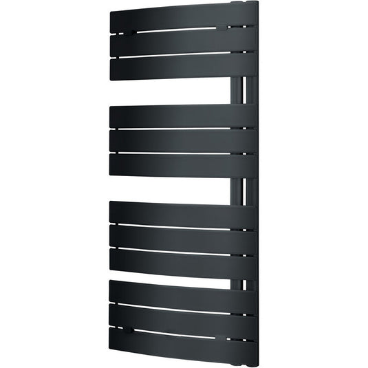 Ruby Xena Curved Panel Ladder Radiator (550x1080x49mm) - Anthracite - RUBY102999 - Envy Bathrooms Ltd