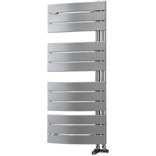 Ruby Xena Curved Panel Ladder Radiator (550x1080x49mm) - Chrome - RUBY102998 - Envy Bathrooms Ltd