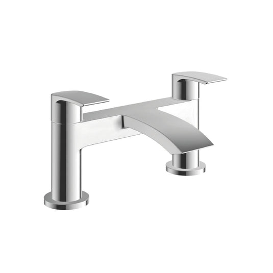 Scudo Belini 2 Tap Hole Deck Mounted Bath Filler Tap - Chrome - TAP202 - Envy Bathrooms Ltd