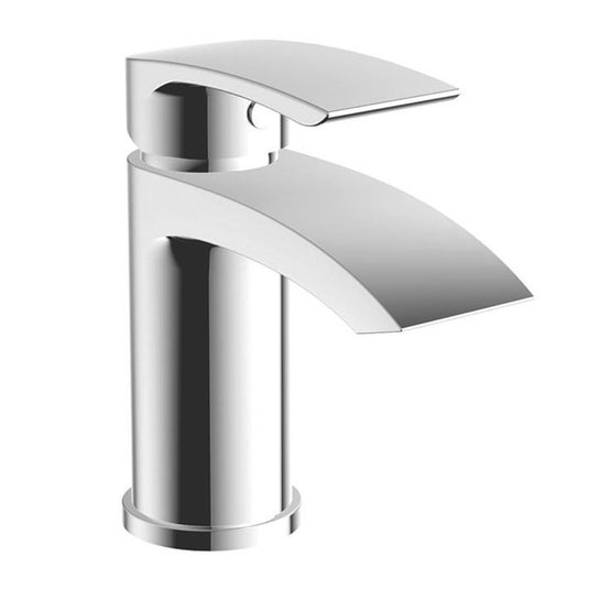 Scudo Belini Chrome Mono Basin Mixer Tap with Push Waste | TAP201 - Envy Bathrooms Ltd