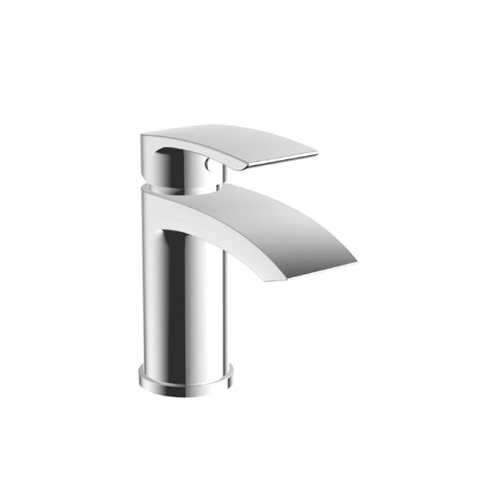 Scudo Belini Deck Mounted 1 Handle Basin Mixer Tap Inc. Waste - Chrome - TAP201 - Envy Bathrooms Ltd