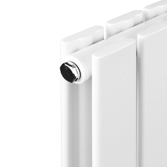 Scudo Bravo White Designer Radiator Double 476 x 1800mm | BRAV1800-48D-W - Envy Bathrooms Ltd
