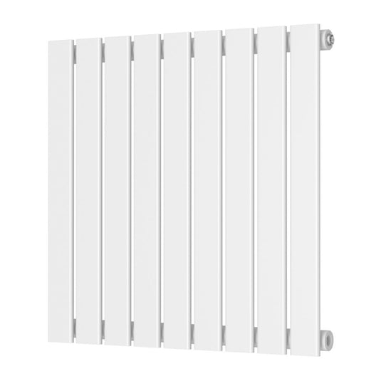 Scudo Bravo White Designer Radiator Single 600 x 614mm | BRAV60-61S-W - Envy Bathrooms Ltd