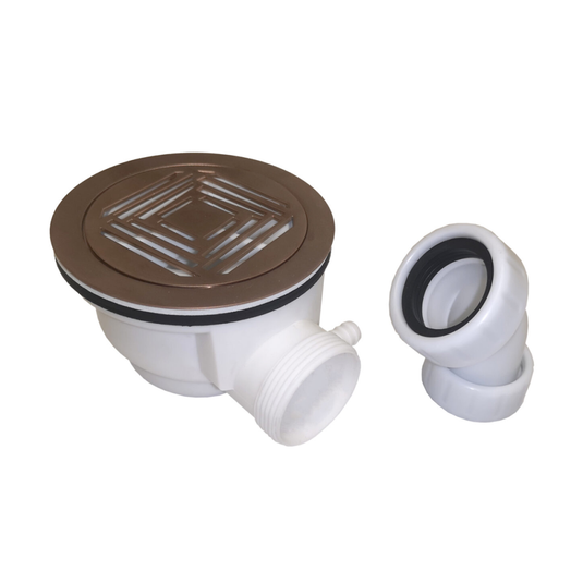 Scudo Brushed Bronze 90mm Fast Flow Waste | S0063 - Envy Bathrooms Ltd