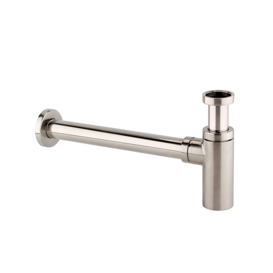Scudo Brushed Nickel Minimalist Bottle Trap - Envy Bathrooms Ltd