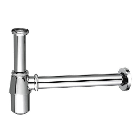 Scudo Chrome Basic Round Bottle Trap | BT01 - Envy Bathrooms Ltd