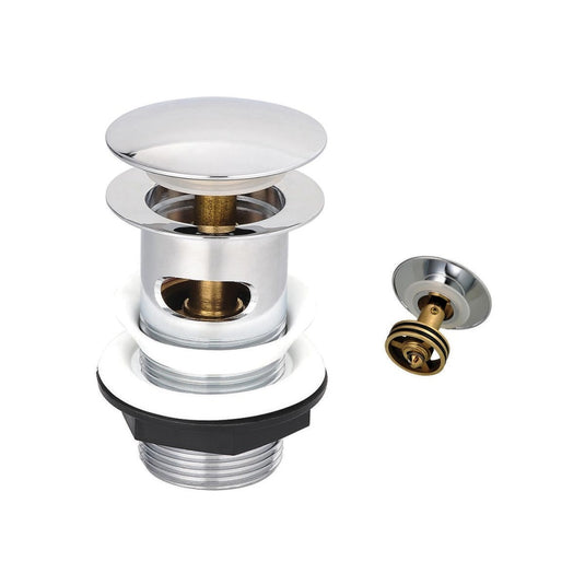 Scudo Chrome Rome Dome Slotted Sprung Basin Waste | WASTE88 - Envy Bathrooms Ltd