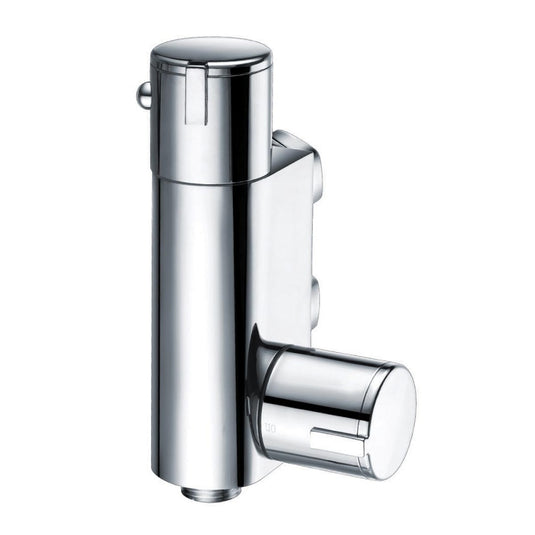 Scudo Chrome Thermostatic Vertical Valve for Douche | DOUCHE003 - Envy Bathrooms Ltd