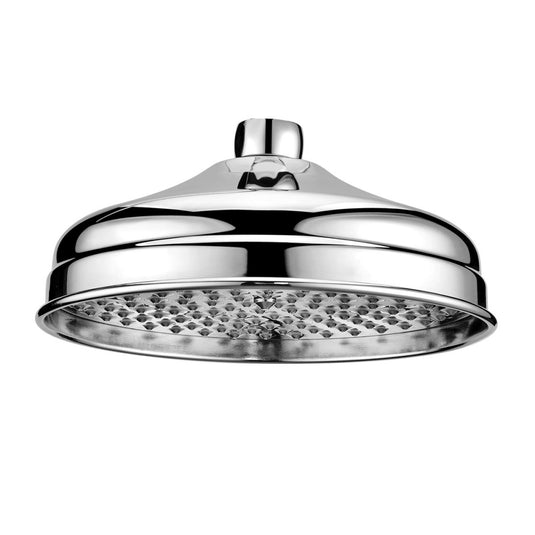 Scudo Chrome Traditional Raincan Shower Head 200mm | SH006L - Envy Bathrooms Ltd