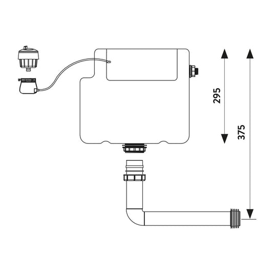 Scudo Concealed Cistern with Side Inlet White | CISTERN002W - Envy Bathrooms Ltd