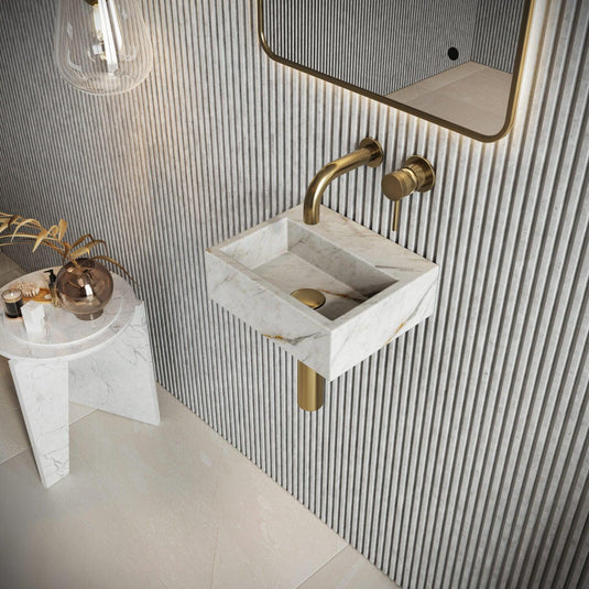 Scudo Core 200mm Cloakroom Brass Spout - Brushed Brass - NU-052 - Envy Bathrooms Ltd