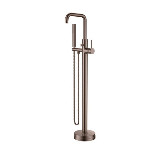 Scudo Core Brushed Bronze Freestanding Bath Shower Mixer Tap | NU-041 - Envy Bathrooms Ltd