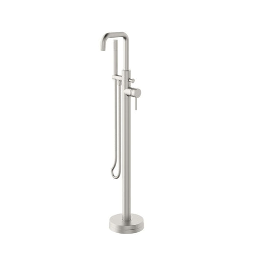 Scudo Core Brushed Nickel Freestanding Bath Shower Mixer Tap | NU-162 - Envy Bathrooms Ltd