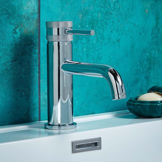 Scudo Core Collection Deck Mounted 1 Handle Basin Mixer Tap - Chrome - NU-001 - Envy Bathrooms Ltd