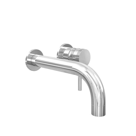 Scudo Core Collection Wall Mounted 1 Handle Basin Mixer Tap - Chrome - NU-013-V2 - Envy Bathrooms Ltd