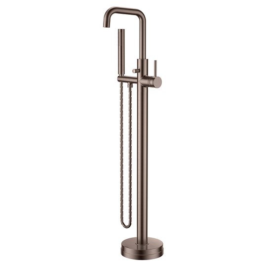 Scudo Core Freestanding Bath Mixer Tap - Brushed Bronze - NU-041