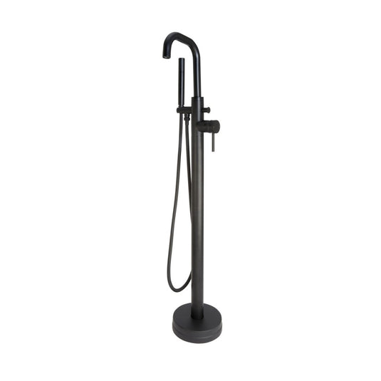 Scudo Core Matt Black Freestanding Bath Shower Mixer Tap | NU-017 - Envy Bathrooms Ltd