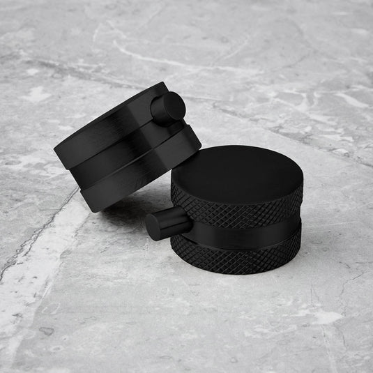 Scudo Core Matt Black Round Rigid Riser Mixer Shower | NU-020 - Envy Bathrooms Ltd