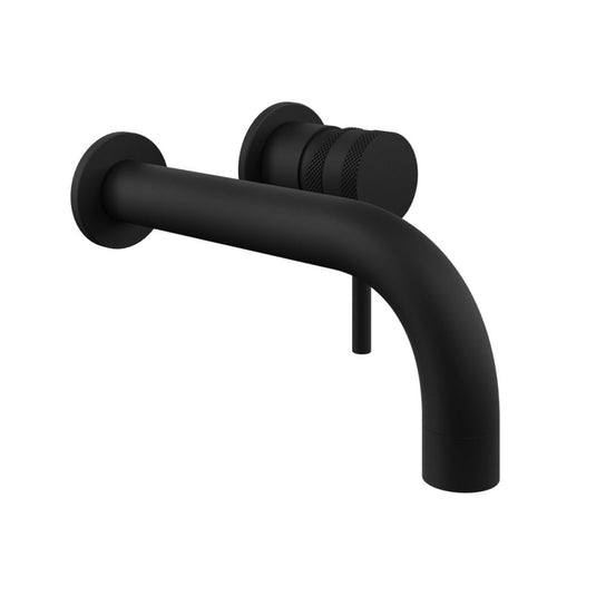 Scudo Core Matt Black Wall Mounted Basin/Bath Mixer Tap | NU-014-V2 - Envy Bathrooms Ltd