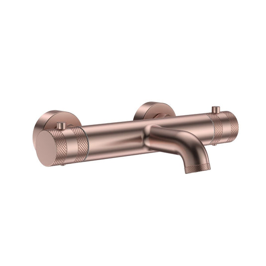 Scudo Core Wall-Mounted Bath Filler Brushed Bronze | NU-147 - Envy Bathrooms Ltd