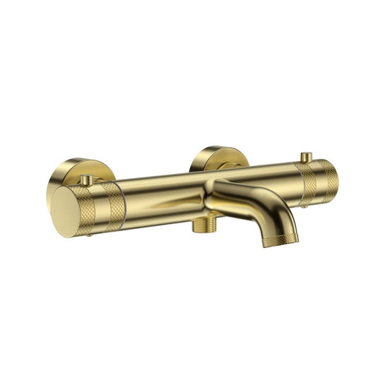 Scudo Core Wall-Mounted Bath Shower Mixer Brushed Brass | NU-141 - Envy Bathrooms Ltd