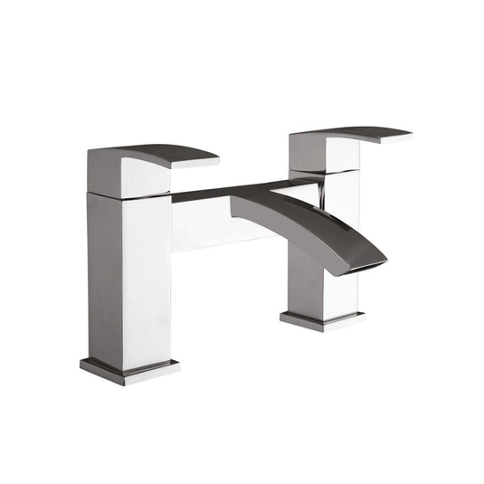 Scudo Descent 2 Tap Hole Deck Mounted Bath Filler Tap - Chrome - TAP032L - Envy Bathrooms Ltd