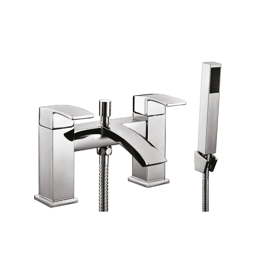 Scudo Descent 2 Tap Hole Deck Mounted Bath Shower Filler Tap - Chrome - TAP033 - Envy Bathrooms Ltd