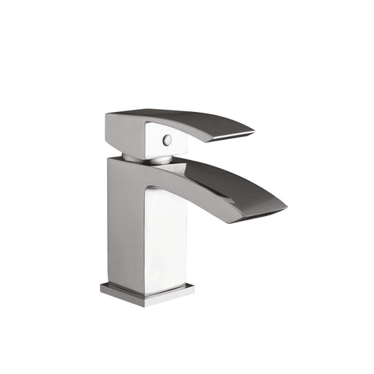 Scudo Descent Deck Mounted 1 Handle Basin Mixer Tap Inc. Waste - Chrome - TAP031L - Envy Bathrooms Ltd