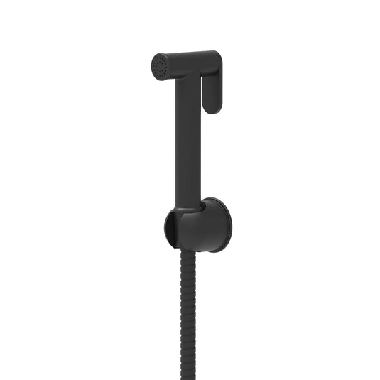 Scudo Douche Handset; Flexi; Holder and Outlet Elbow - Black - DOUCHE004 - Envy Bathrooms Ltd