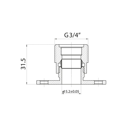 Scudo Fast Fix Brackets - Chrome - EASYKIT001L - Envy Bathrooms Ltd