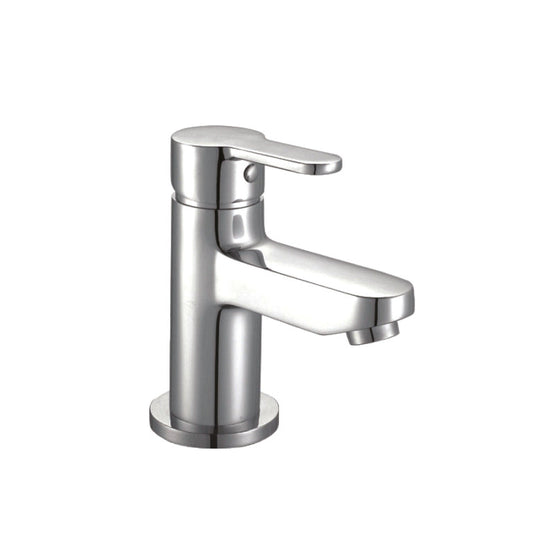 Scudo Favour Deck Mounted 1 Handle Basin Mixer Tap Inc. Waste - Chrome - TAP021 - Envy Bathrooms Ltd