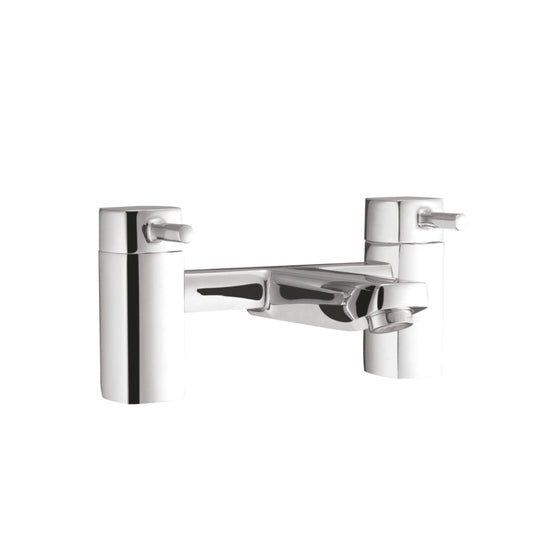 Scudo Forme 2 Tap Hole Deck Mounted Bath Filler Tap - Chrome - TAP013 - Envy Bathrooms Ltd