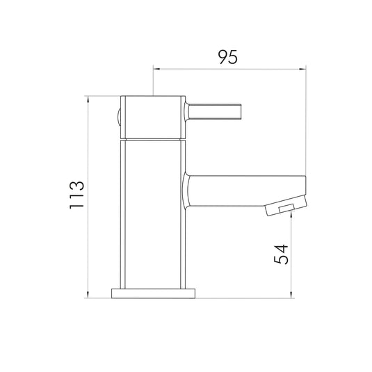 Scudo Forme Deck Mounted 1 Handle Basin Mixer Tap Inc. Waste - Chrome - TAP011 - Envy Bathrooms Ltd