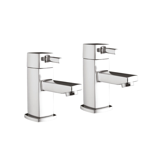 Scudo Forme Deck Mounted 2 Handle Basin Mixer Tap - Chrome - TAP015 - Envy Bathrooms Ltd