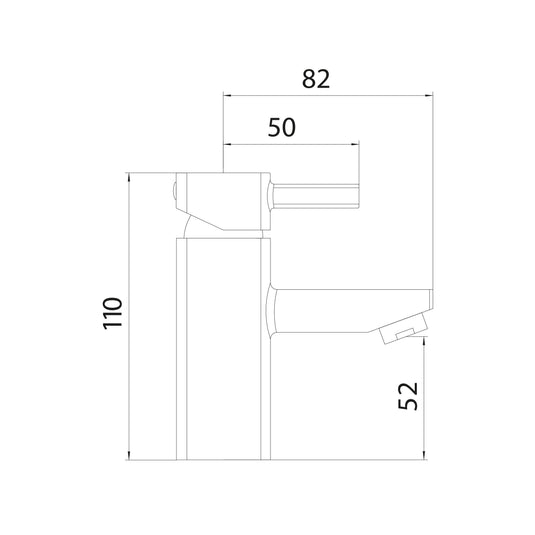 Scudo Forme Deck Mounted 2 Handle Basin Mixer Tap - Chrome - TAP015 - Envy Bathrooms Ltd