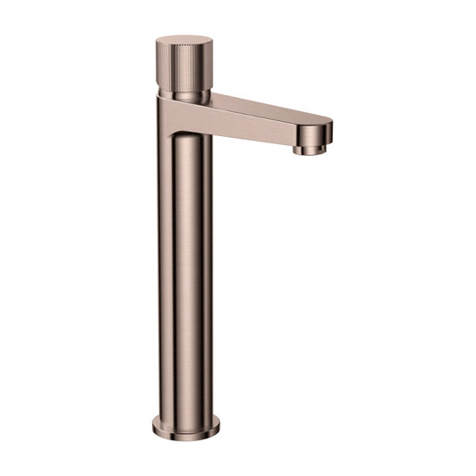 Scudo Koko Brushed Bronze Tall Mono Basin Mixer | KO-033 - Envy Bathrooms Ltd