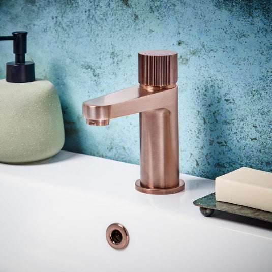 Scudo Koko Mini Basin Tap - Brushed Bronze - KO-031 - Envy Bathrooms Ltd